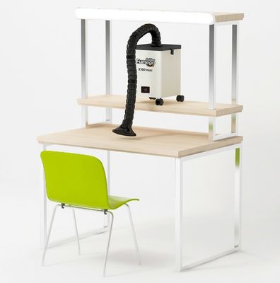 Dampf-Auszieher für CO2-Laser, der Markierungslötende Maschine mit 3 Schicht-Filter-und Bambusrohr schneidet