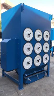 Staub-Kollektor für Laser-Schneidemaschine-Systemtest-Schneider mit neun Patronen-Filtern